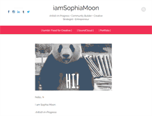Tablet Screenshot of iamsophiamoon.com